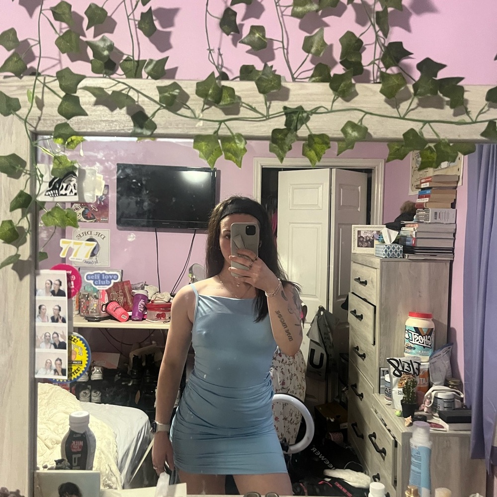 ROMWE Sky Blue Dress